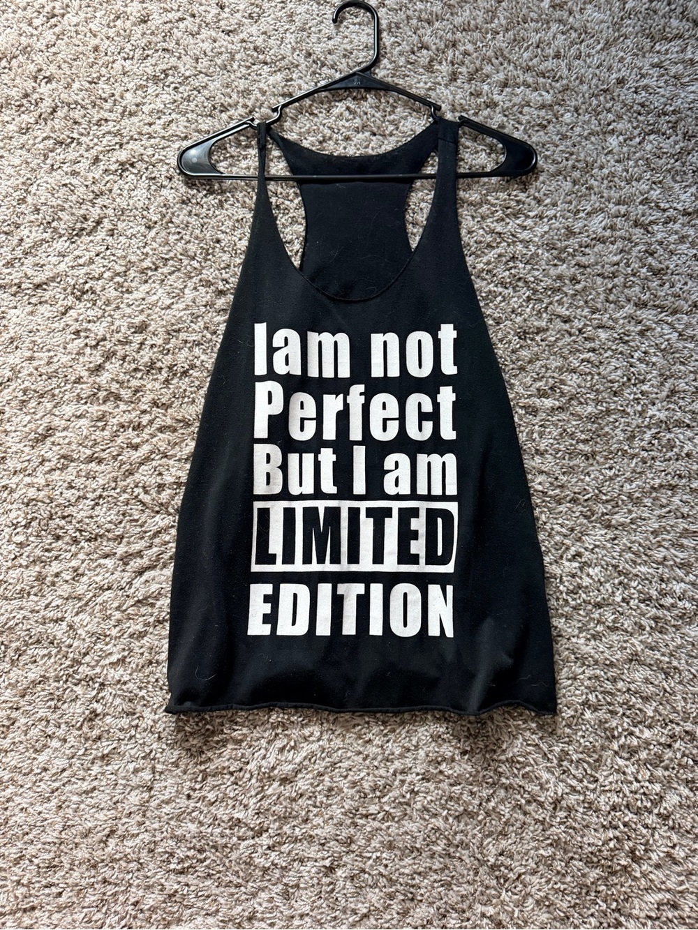 Black Graphic Racerback Tank - Limited Edition